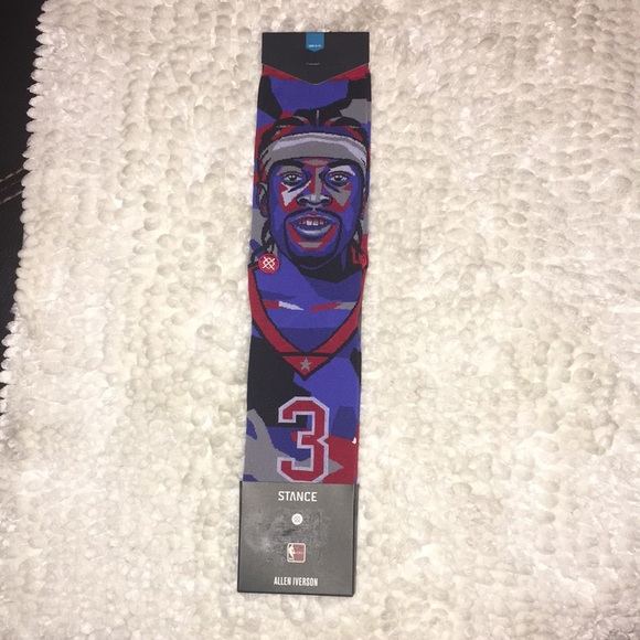 🆕 NWT Stance Allen Iverson Socks L - Picture 2 of 2